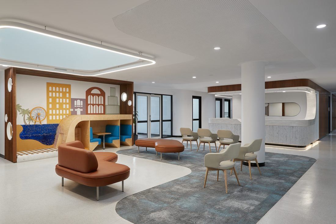 Reception and waiting area at Norlane Dental Aesthetics & Implants